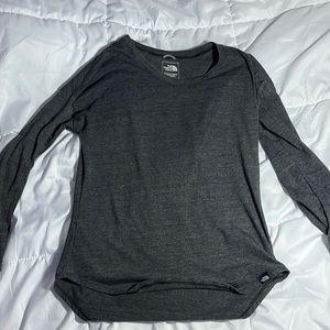 Gray north face basic long sleeve